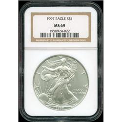 1997 MS 69 Silver Eagle