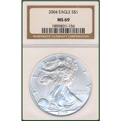 2004 Silver Eagle MS 69