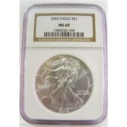 2002 Silver Eagle MS 69
