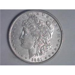 1881 P Morgan Silver Dollar