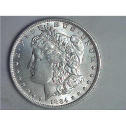 1884 O Morgan Silver Dollar