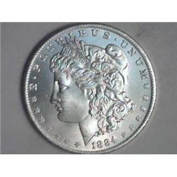 1884 O Morgan Silver Dollar