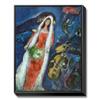 Image 1 : Framed Marc Chagall - Stretched Canvas- La Mariee