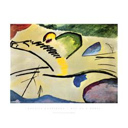 Man on a Horse -by Wassily Kandinsky