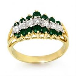 1.0 ctw Emerald & Diamond Ring