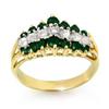 Image 1 : 1.0 ctw Emerald & Diamond Ring