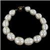 Image 1 : Saltwater Baroque White Pearl Bracelet (JEW-250A)