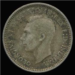 1938 Australia Silver 3 Pence Hi Grade (COI-6669)