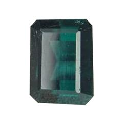 2ct Blue Green Emerald Shape Afghani Tourmaline (GEM-28254)