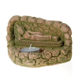Reclining Buddha Sandstone Candle (CLB-175)