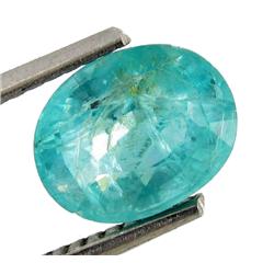 2.27ct Blue Green Natural Copper Bearing Apatite  (GEM-28819)