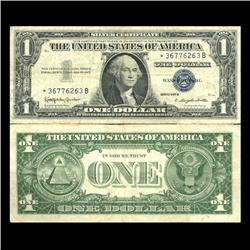 1957B $1 Silver Certif Star Note VF+ SCARCE (CUR-06026)