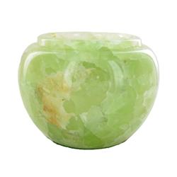 Rare Green Thai Jade Vase (DEC-414)