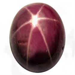 4.48ct Stunning Oval Cab Red 6 Rays Star Ruby (GEM-28057)