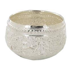 Handtooled Thai 100% Silver Bowl 165 Grams (CLB-656)