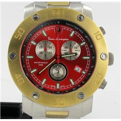 Lamborghini Swiss Chrono Style 18k/SS Watch (WAT-206)