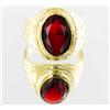 Image 1 : 23ctw Lab Ruby 22k Gold Vermeil Ring (JEW-2109)