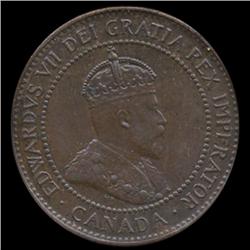 1907 Canada Cent Unc MS64+ BN/RD (COI-7709)