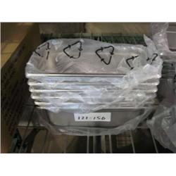 NEW 1/3 SIZE 4" DEEP STEAM TABLE PANS (X6)