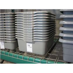 NEW 7" DEEP GREY TOTE BOX (X12)