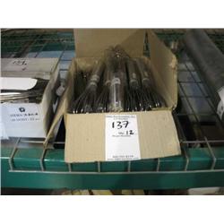 NEW STAINLESS STEEL 12" WIRE WHIPS (X12)