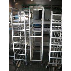 CASTERED ALUMINUM 10 SLOT PLATTER RACK