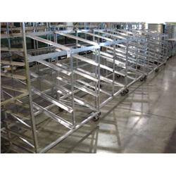 CASTERED ALUMINUM BAKERY DISPLAY RACKS (X5)