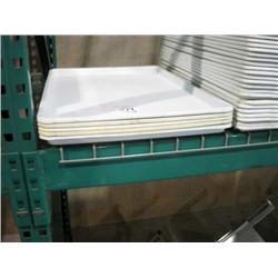 WHITE PLASTIC SHEET PANS (X5)