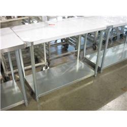 NEW SG-2448 STAINLESS STEEL TABLE W SHELF
