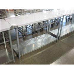NEW SG-2460 STAINLESS STEEL TABLE W SHELF