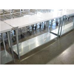 NEW SG-2472 STAINLESS STEEL TABLE W SHELF