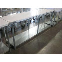 NEW SG-2496 STAINLESS STEEL TABLE W SHELF