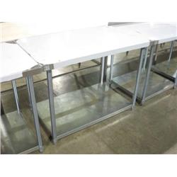 NEW SG-3048 STAINLESS STEEL TABLE W SHELF