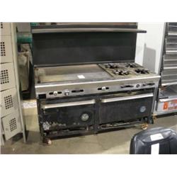 US RANGE 4 BURNER 36" GRIDDLE TOP STOVE