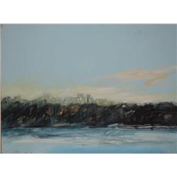 Joyce Rezendes, Central Park Winter,  Signed Painting