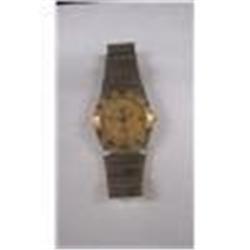 MENS TWO TONE 18K GOLD OMEGA CONSTELLATION