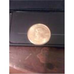 Rare John f Kennedy 24kt Gold Plated Coin