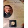 Image 1 : Thomas Jefferson Dollar and plaque