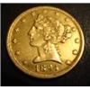 Image 1 : 1894 $5 DOLLAR GOLD HALF EAGLE LIBERTY AU/ BU