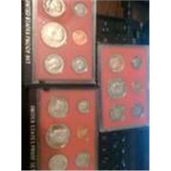 Three 1980-81-82 proof sets