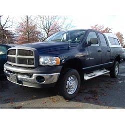 2004 BLUE DODGE RAM 2500 HD CREW CAB
