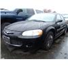Image 1 : 2001 BLACK CHRYSLER SEBRING LX 4DR SEDAN