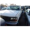 Image 1 : 1996 WHITE FORD F-150 REGULAR CAB