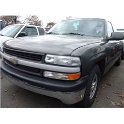 2000 GREY CHEVROLET SILVERADO 1500 EXTENDED CAB