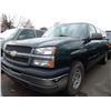 Image 1 : 2004 GREEN CHEVROLET SILVERADO 1500 EXTENDED CAB