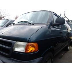 2001 BLUE DODGE RAM 1500 CARGO VAN