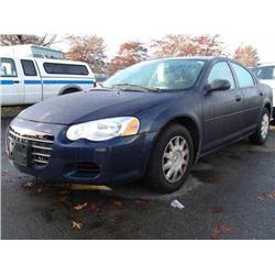 2005 BLUE CHRYSLER SEBRING 4DR SEDAN