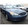 Image 4 : 2000 BLUE FORD TAURUS SE 4DR SEDAN