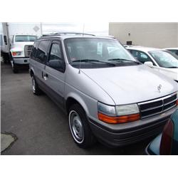 1992 SILVER DODGE AWD PASSENGER VAN
