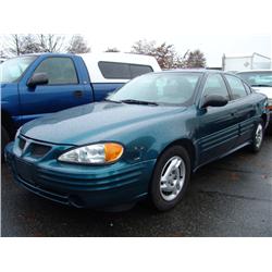 2002 BLUE PONTIAC GRAND-AM SE 4DR SEDAN